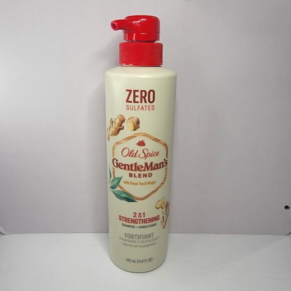 2 Pack Old Spice Gentleman's Blend Green Tea & Ginger 2 In 1 Shampoo Conditioner - Picture 3 of 6